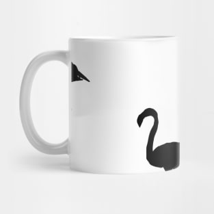 Monochrome Flamingos Mug